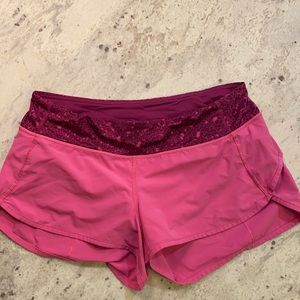 Lululemon Pink Shorts 2.5” - size 8
